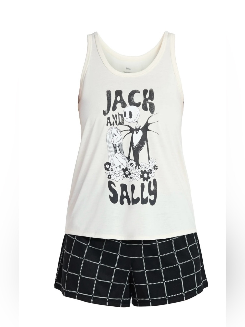 NWT Disney Nightmare Before Christmas Jack Sally Women’s Pajama Sleep Set Large